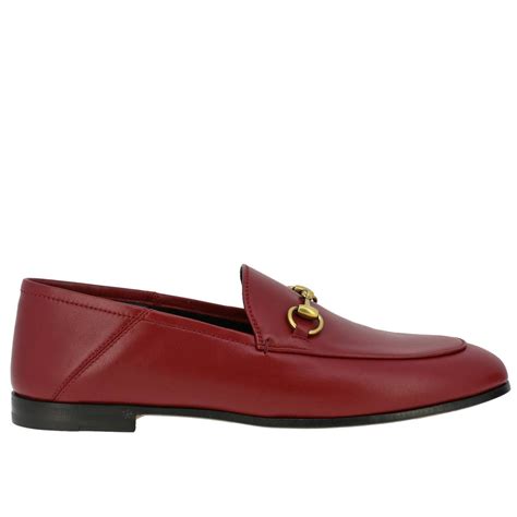 mocassini rossi gucci